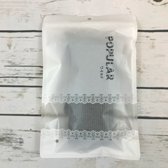 Sexy Knit Over the Knee Light Grey Socks - Picture 6 of 7